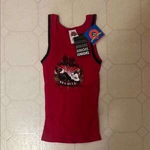 Warner Bros. Looney Tunes Pussyfoot Character Red and Black Tank Top
